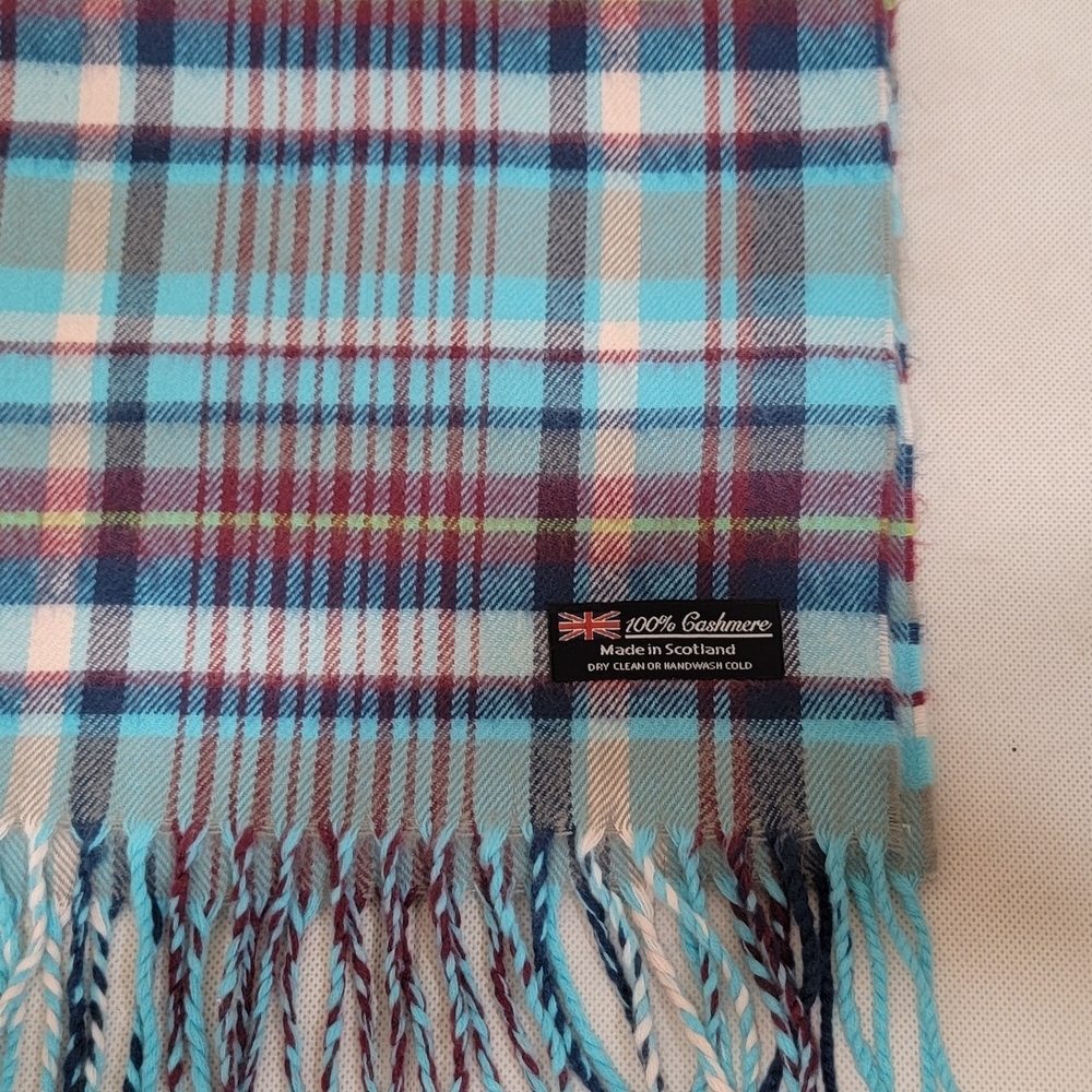 Johnstons of Elgin Tartan Cashmere Scarf